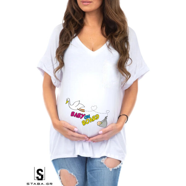 Κοντομάνικο Μπλουζάκι εγκυμοσύνης #227