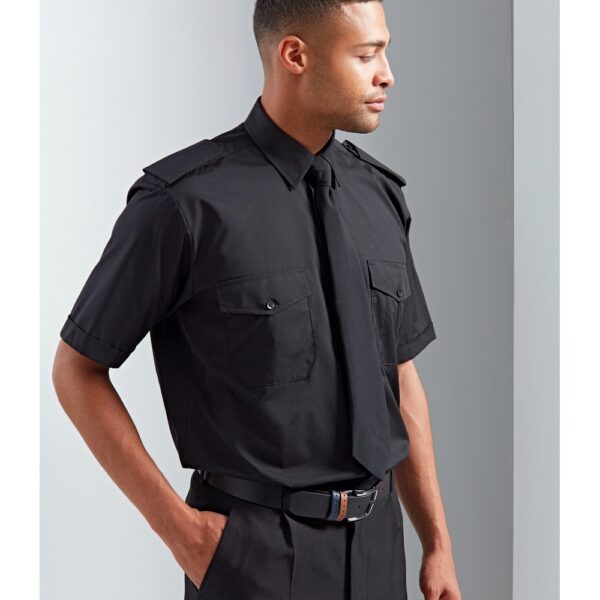 Β2Β Ανδρικό κοντοµάνικο πουκάµισο µε επωµίδες  PR212  Ποπλίνα 105g/m²   #841