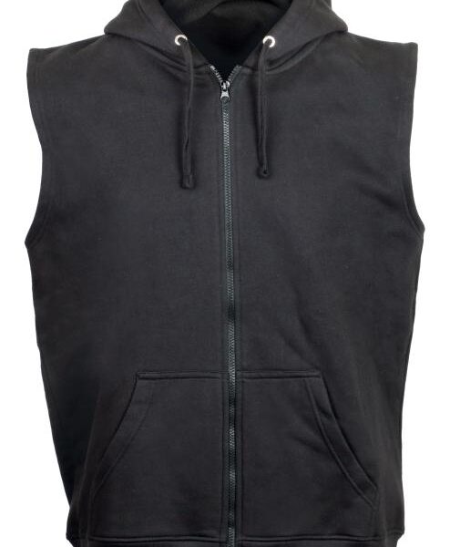 Κατά Παραγγελία Αμάνικη ζακέτα φούτερ με κουκούλα 330 gsm #941