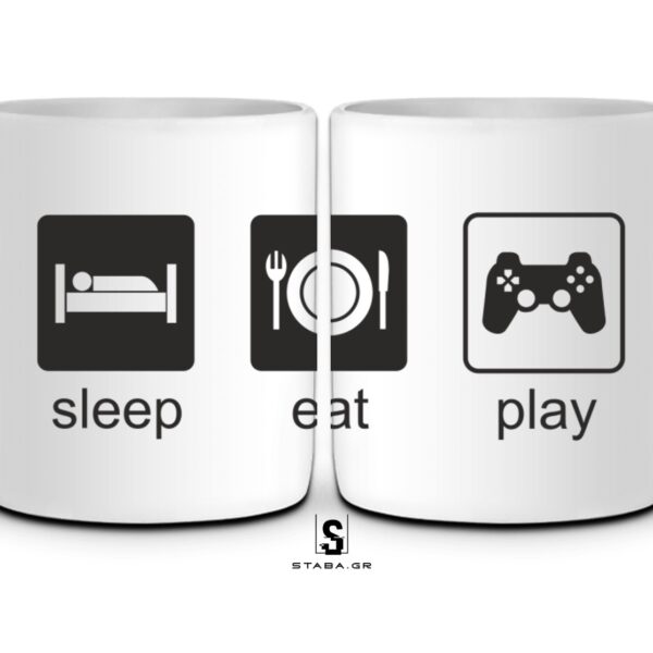 Κούπα SLEEP / EAT /PLAY  #911