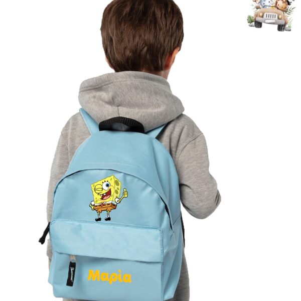 Σχολική τσάντα Ονομαστική Νηπιαγωγείου 12 x 25 x 30 εκ  Μπομπ Σφουγγαράκης #976