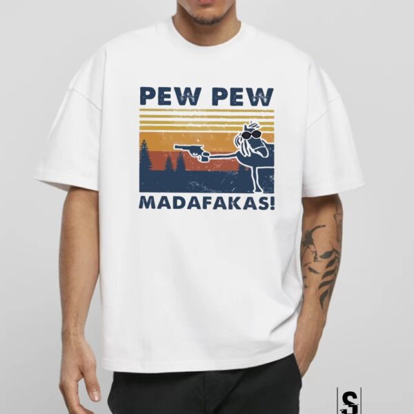 Unisex Κοντομάνικο μπλουζάκι PEW PEW MADAFAKAS  #1003