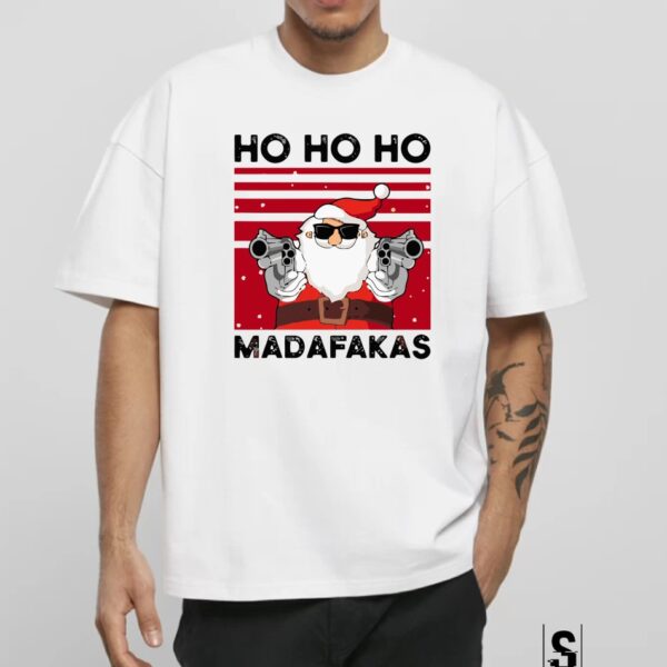 Μπλουζά Unisex  HO HO HO Madafakas  #1080