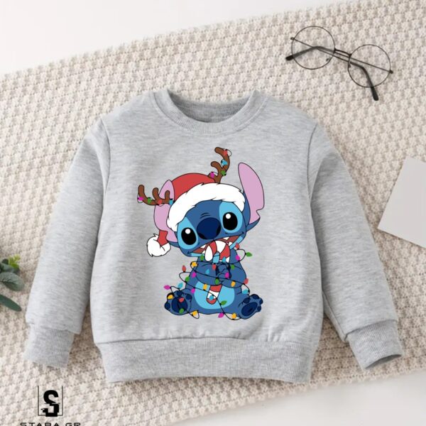 Φούτερ παιδικό Stitch Christmas  #1092