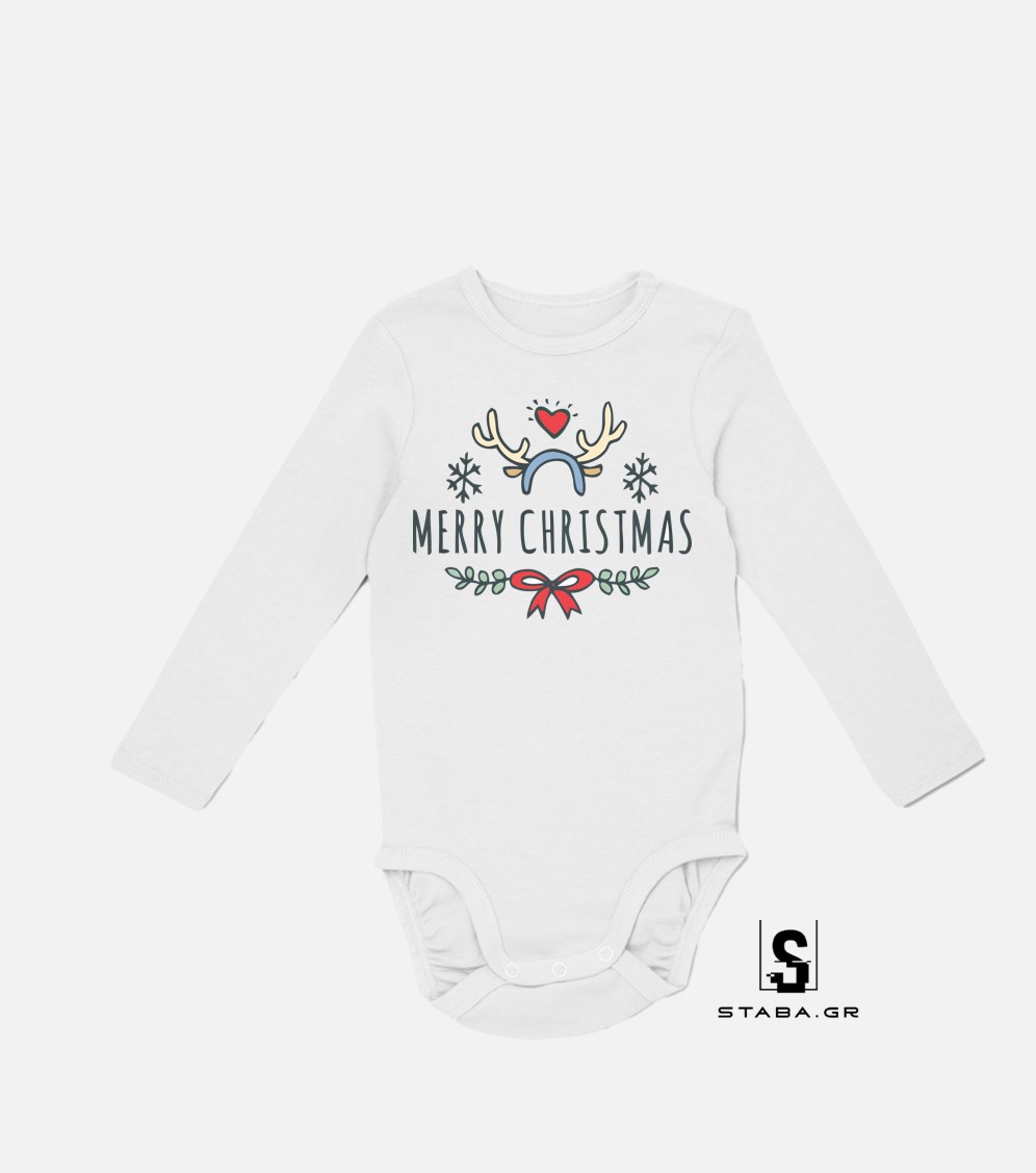 Φορμάκι/ Μπλουζάκι Merry Christmas Χριστουγεννιάτικο #1044 - Image 2