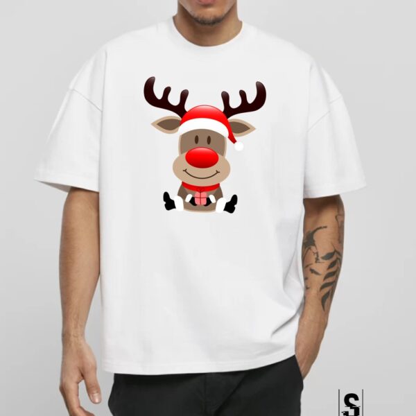 Unisex Κοντομάνικο μπλουζάκι Ταρανδάκι  Χριστουγεννιάτικο  #1040